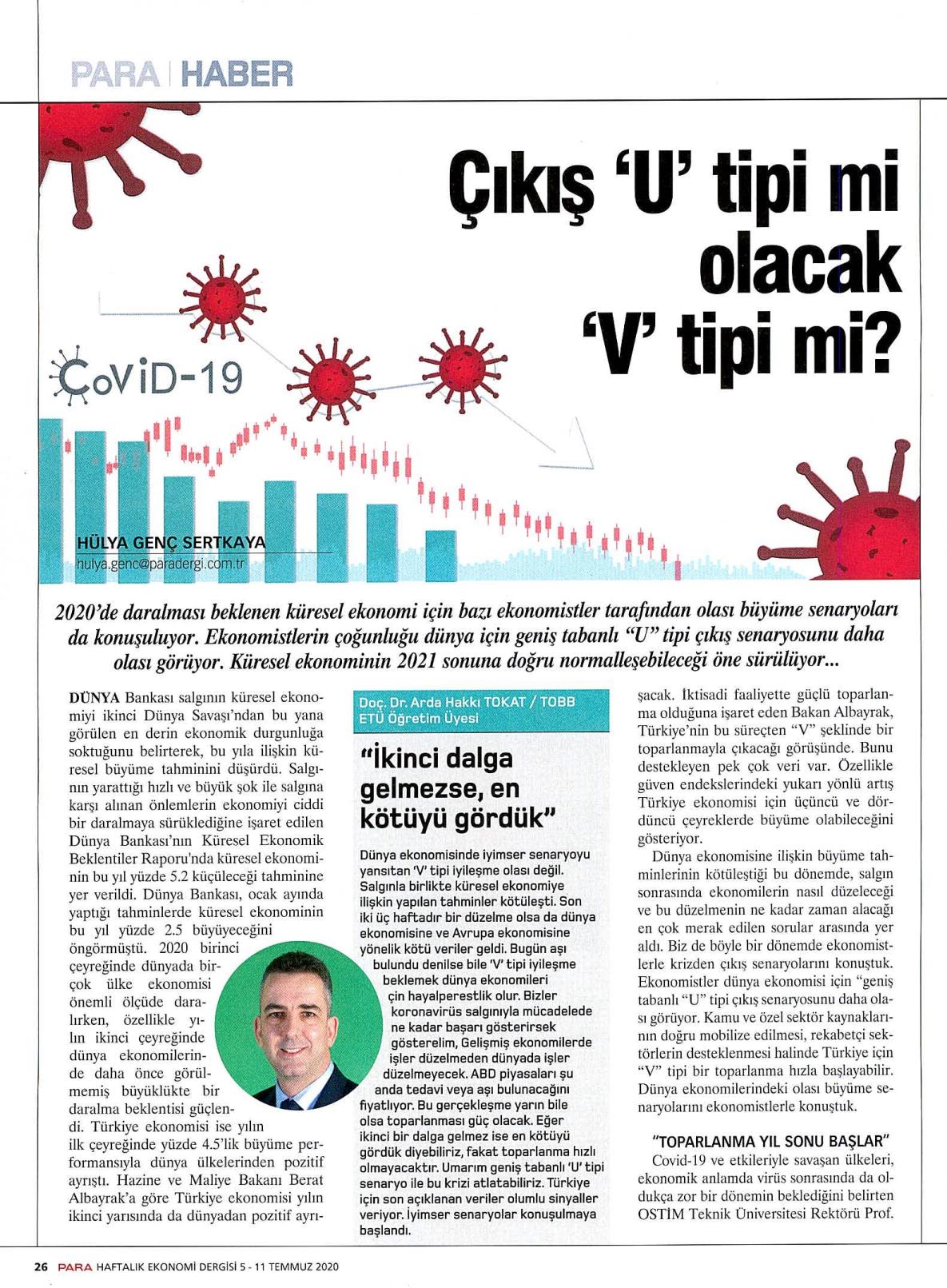 Risklere rağmen iyimserlik ağır basıyor, Para Dergisi